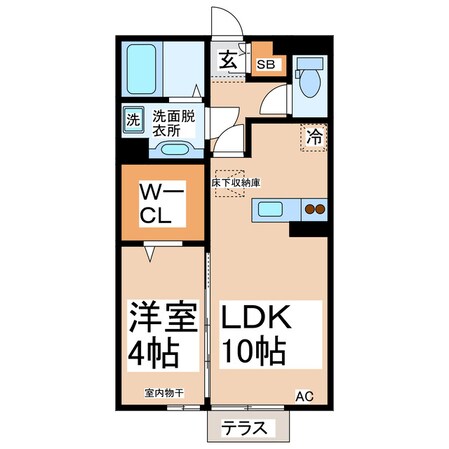 レスポワールTSURUの物件間取画像